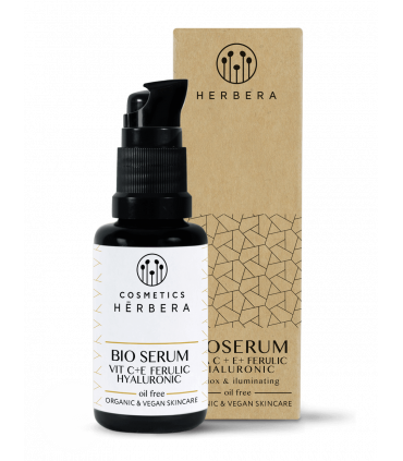 BIO SERUM VITAMIN C + E + FERULIC +HYALURONIC OIL FREE