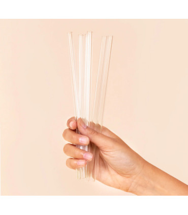 Set de Pajitas de Cristal