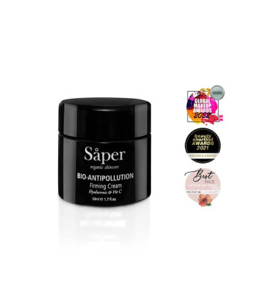 Crema facial reafirmante antipolución con ácido hialurónico y vitamina C | Såper