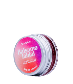 Bálsamo Labial con color ROJO aroma Fresa