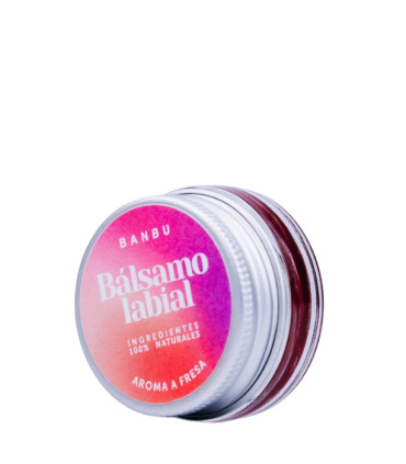 Bálsamo Labial con color ROJO aroma Fresa